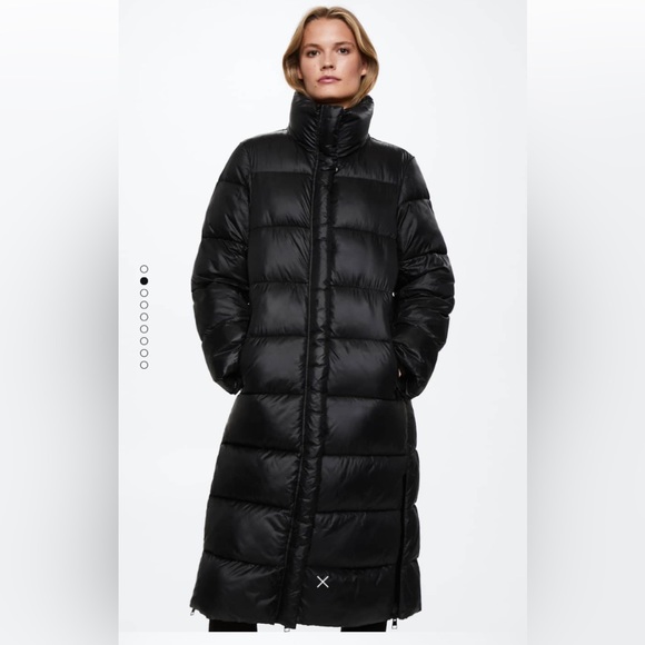 Womens Mango Quilted Long Coat. - Picture 2 of 12